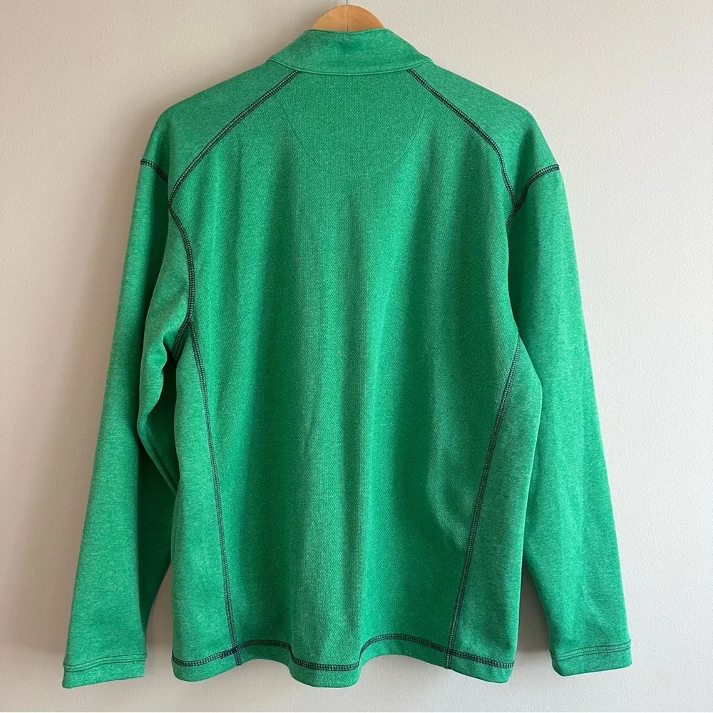 Pebble Beach Performance Quarter‑Zip Pullover Men’s Medium | Green Athletic Golf